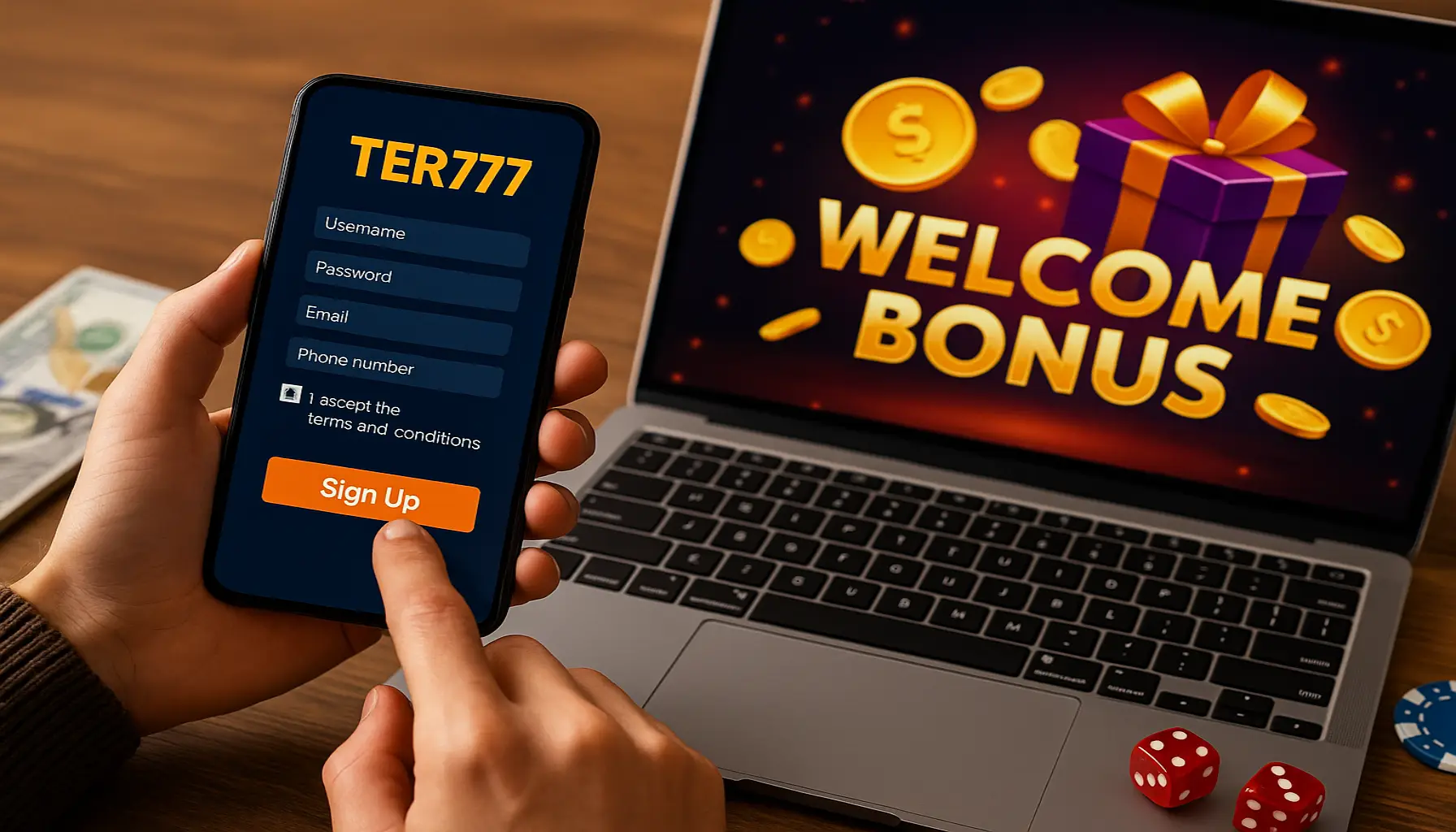 Não Perca tempo, o rRgistro na site TER777